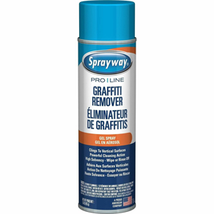 Sprayway Graffiti Remover - For Multipurpose, Multi Surface - Gel, Spray - 15 fl oz (0.5 quart) - Recommended For: Graffiti Remover, Pencil Mark Remover, Ink Remover, Paint Remover, Lipstick Remover, Crayon Mark Remover, Wax Remover, Tape Mark Remover, Sc