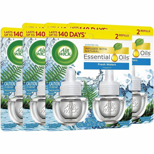 Air Wick Scent Oil Warmer Refill - Oil - 0.7 fl oz (0 quart) - Fresh Waters - 140 Day - 2 Refills/Pack - 6 / Carton