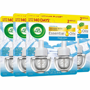 Air Wick Scent Oil Warmer Refill - Oil - 0.7 fl oz (0 quart) - Fresh Linen - 140 Day - 2 Refills/Pack - 6 / Carton