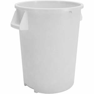 Sparta Bronco Round Waste Containers - Open Top - 44 gal Capacity - Round - Manual - For Food Service - Durable, Reinforced, Stackable, Ergonomic Handle, Recyclable - 31.6