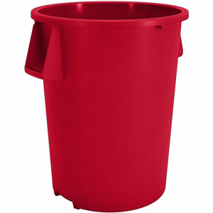 Sparta Bronco Round Waste Containers - Open Top - 44 gal Capacity - Round - Manual - For Food Service - Durable, Reinforced, Stackable, Ergonomic Handle, Recyclable - 31.6