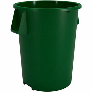 Sparta Bronco Round Waste Containers - Open Top - 44 gal Capacity - Round - Manual - For Food Service - Durable, Reinforced, Stackable, Ergonomic Handle, Recyclable - 31.6