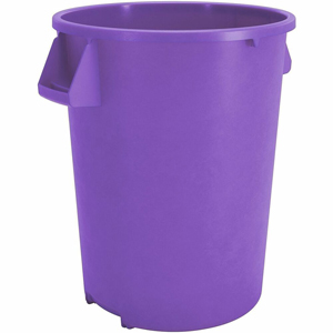Sparta Bronco Round Waste Containers - Open Top - 44 gal Capacity - Round - Manual - For Food Service - Durable, Reinforced, Stackable, Ergonomic Handle, Recyclable - 31.6