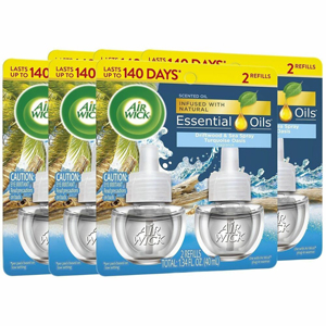 Air Wick Scent Oil Warmer Refill - Oil - 0.7 fl oz (0 quart) - Turquoise Oasis - 140 Day - 2 Refills/Pack - 6 / Carton