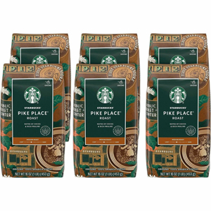 Starbucks Ground Pike Place Ground Coffee - Medium - Ground - Pike Place Roast