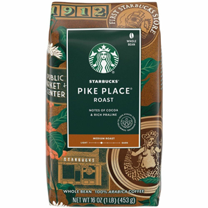 Starbucks Whole Bean Pike Place Roast Whole Bean Coffee - Medium - Whole Bean - Pike Place