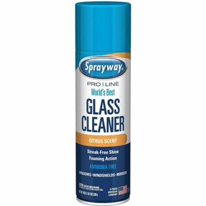 Sprayway Glass Cleaner - For Glass, Mirror, Windshield, Window, Film - Spray - Lemon Scent - Recommended For: Streak Remover, Fingerprint Remover, Dust Remover, Dirt Remover, Smoke Film Remover - Ammonia-free, Fingerprint Resistant, Dust Resistant, Dirt R