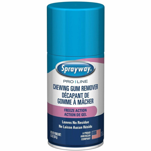 Sprayway Professional Chewing Gum Remover - For Multi Surface, Carpet, Clothing, School, Multipurpose - 6.50 oz (0.41 lb) - Recommended For: Gum Remover, Wax Remover, Residue Remover, Stain Remover - Stain Resistant, Residue-free - Clear