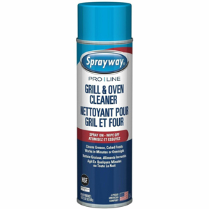 Sprayway Oven and Grill Cleaner - For Grill, Microwave Oven, Cooking Grate - 18 fl oz - Heavy Duty - ClearAerosol Spray Can