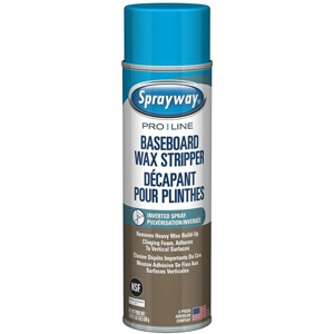 Sprayway ProLine Heavy-Duty Baseboard Wax Stripper - For Multipurpose, Multi Surface - Foam Spray - 19 fl oz (0.6 quart) - Recommended For: Wax Remover, Soil Remover, Grime Remover - Heavy Duty - Clear Aerosol Spray Can