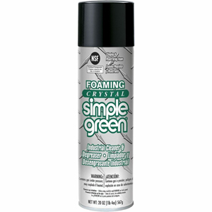 Simple Green Foaming Crystal Industrial Cleaner & Degreaser - For Multi Surface - Ready-To-Use - Foam, Aerosol - 20 fl oz (0.6 quart) - Recommended For: Grease Remover - Scent-free, Non-flammable, Caustic-free, Non-abrasive, Color-free - Colorless