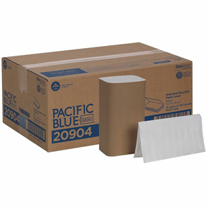 Pacific Blue Basic S-Fold Recycled Paper Towels - 9.25