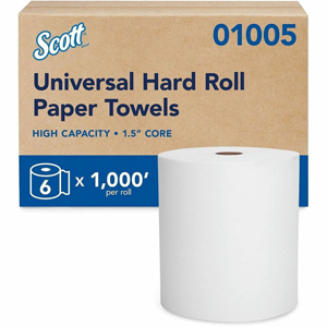 Scott Essential Universal High-Capacity Hard Roll Towels with Absorbency Pockets - 7.87