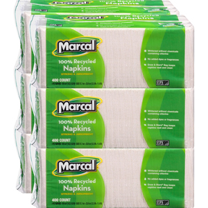 Marcal 100% Recycled Luncheon Napkins - 1 Ply - 12.50