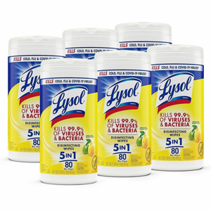Lysol Disinfecting Wipes - Ready-To-Use - Lemon, Lime Blossom Scent - 7