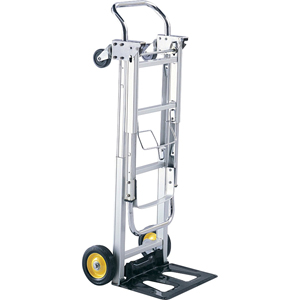 Safco HideAway Convertible Hand Truck - 400 lb Load Capacity - 4 Casters - 6