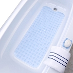 Slip-X Extra Long Bath Mat 16x39 Light Blue 4 Per Case Price Per Case