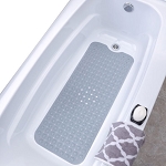 Slip-X Extra Long Bath Mat 16x39 Gray 4 Per Case Price Per Case