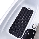 Slip-X Extra Long Bath Mat 16x39 Black 4 Per Case Price Per Case
