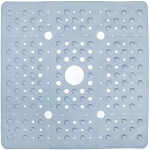 Slip-X Extra Large Square Shower Mat 27x27 Solid Gray 4 Per Case Price Per Case