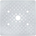 Slip-X Extra Large Square Shower Mat 27x27 Solid White 4 Per Case Price Per Case