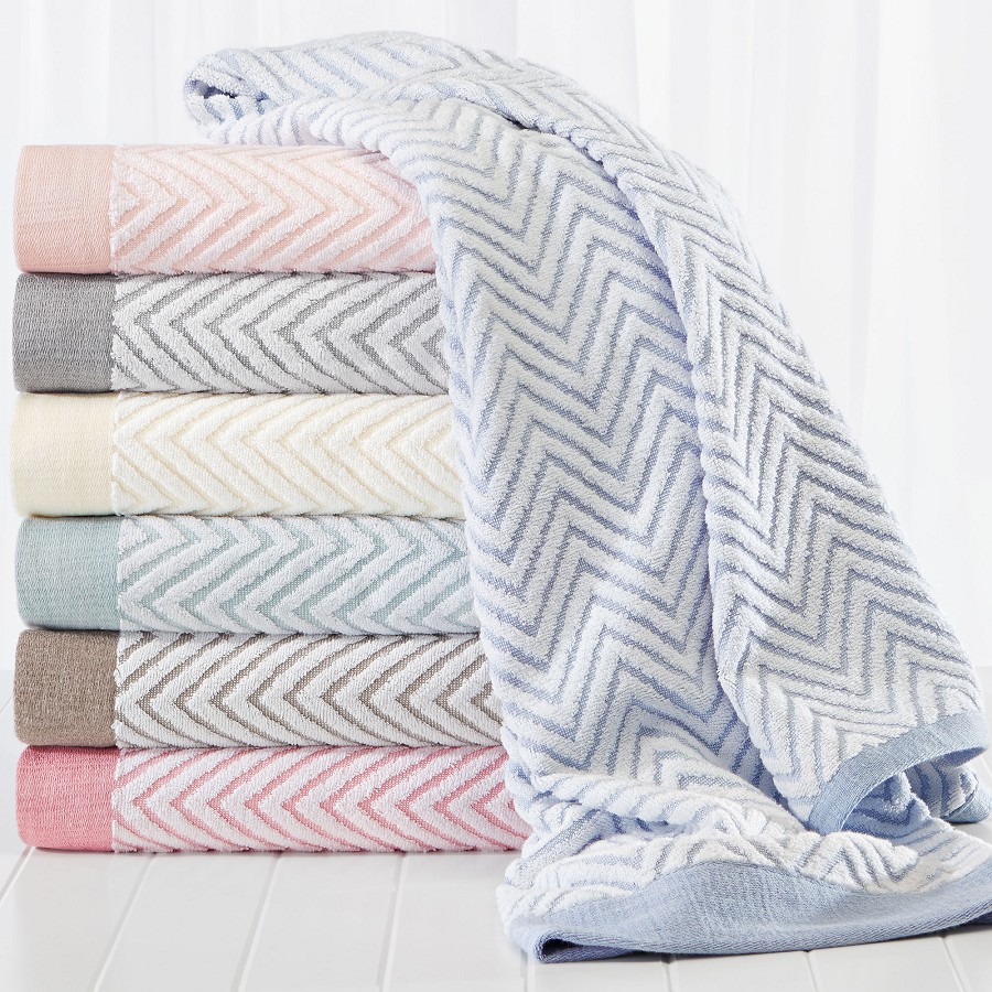 1888 Mills Fibertone Jacquard Chevron Pool Towels 35x70 86% Cotton 14% Polyester 21Lb/Dz 2 Dz Per Case Price Per Dz 