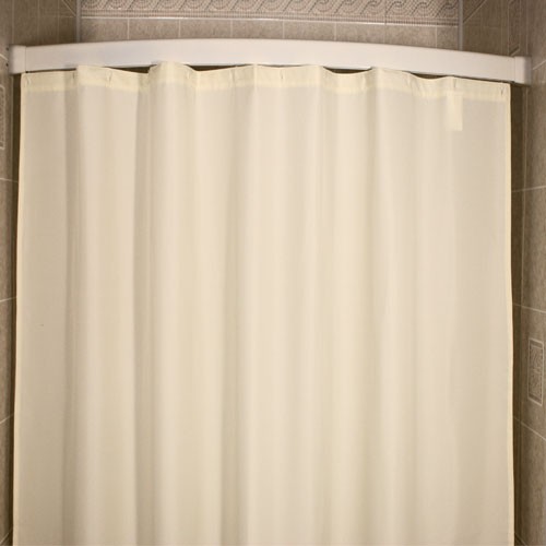 Kartri Nylon Shower Curtain With Sewn Eyelets 72x72 Beige 12 Per Case Price Per Each 