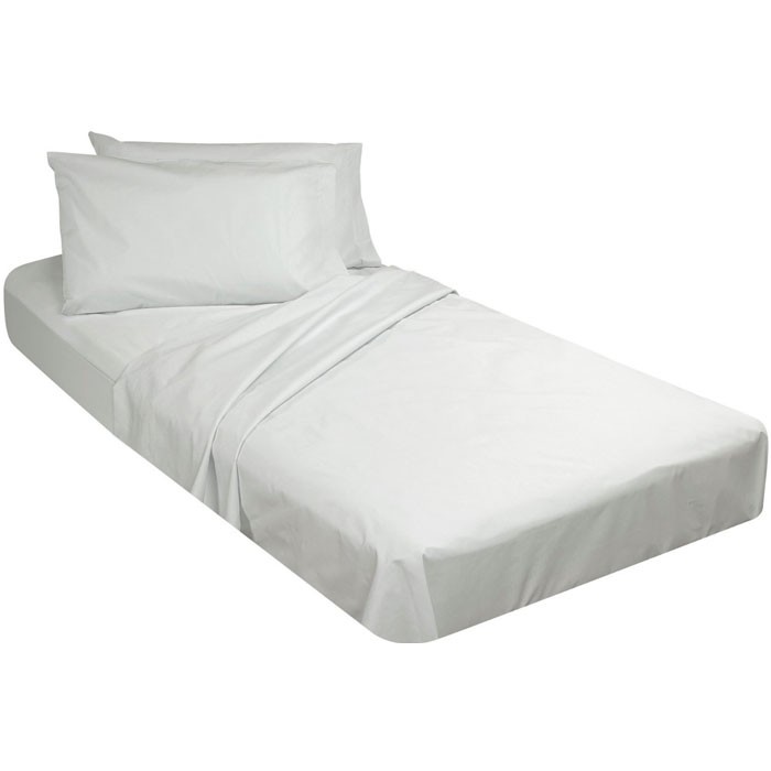 AHS Collection Econolin T-130 Fitted Sheets Cot 30x75x6 55% Cotton 45% Polyester White 5 Dz Per Case Price Per Dz 