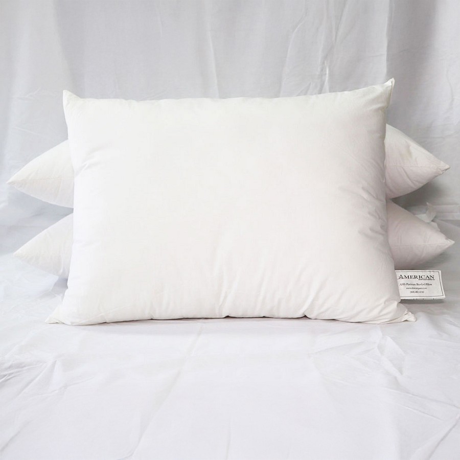 AHS Collection Best Bio-Gel Pillows T-250 50/50 Cotton Polyester Standard 20x26 46 Oz. Fill 12 Per Case Price Per Each 