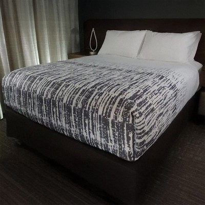 AHS Simplicity Collection T-200 Inkstripe Decorative Top Sheets Full 90x100 100% Polyester Grey 12 Per Case Price Per Each 