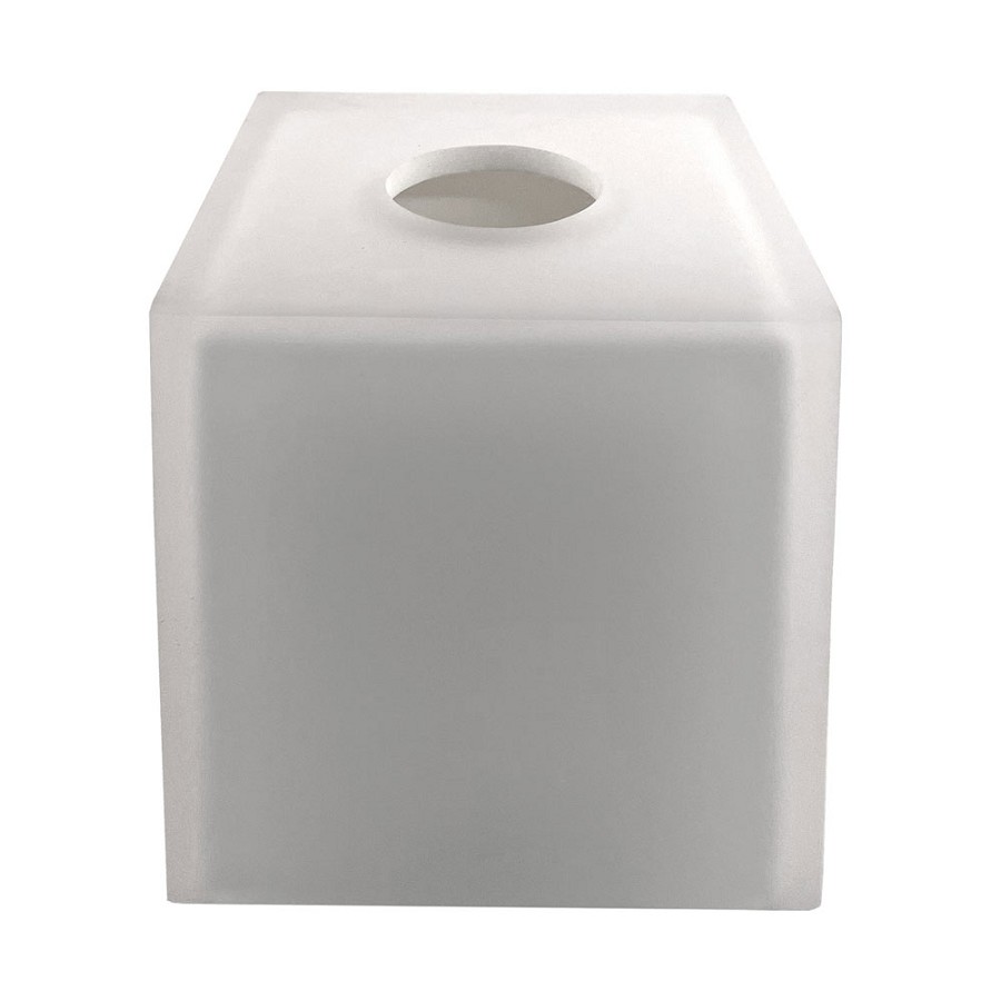 AHS Collection Laguna Resin Boutique Tissue Box Cover Ice 3 Per Case Price Per Each 