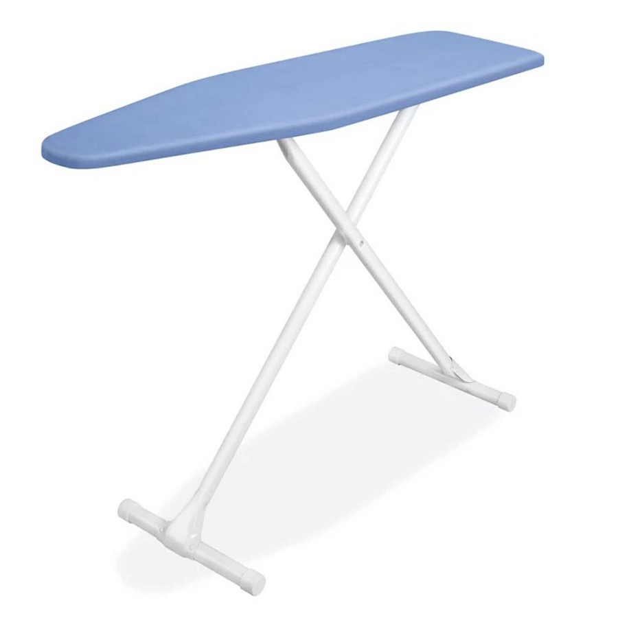 Homz Commercial Products 53' Easyboard T-Leg Ironing Board With Blue Cover 53Lx13W White Legs Finish 4 Per Case Price Per Each 