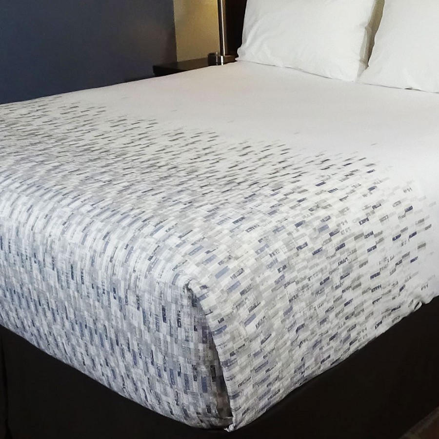 AHS Simplicity Collection T-200 Technichrome Decorative Top Sheets King 110x96 100% Polyester Neutral Metallic 12 Per Case Price Per Each 