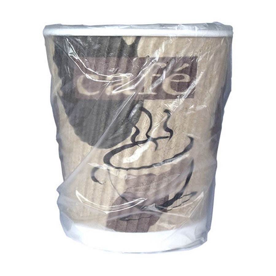 Generic 9 Oz. Ripple Cup Kraft Individually Wrapped 900 Per Case Price Per Case 