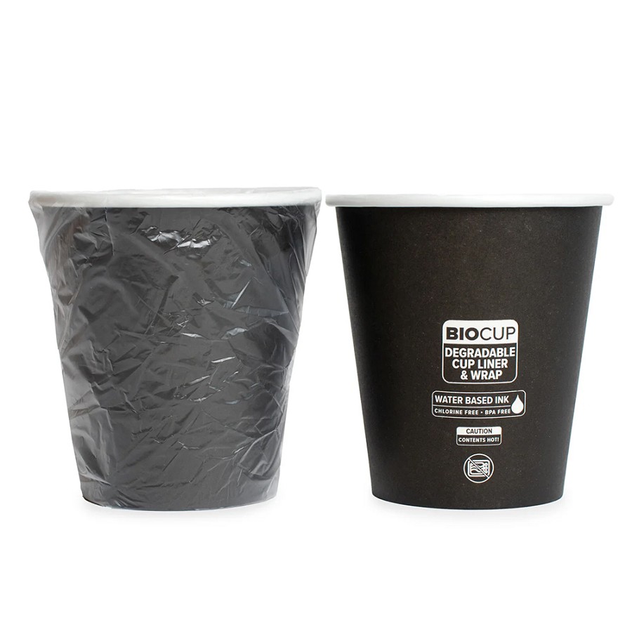 Amenity Services Black Individually Eco-Lined & Eco Wrapped 10 Oz. Hot Cup 1000 Per Case Price Per Case 