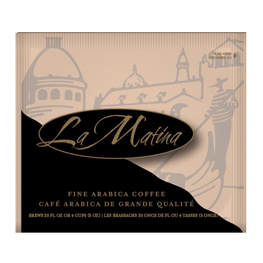 Amenity Services La Matina Luce 1-Cup Filter Coffee Pouch Regular 0.2 Oz. 200 Per Case Price Per Case 