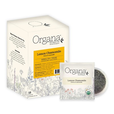 Amenity Services Organa Tea Pods Chamomile Lemon 108 Per Case Price Per Case 