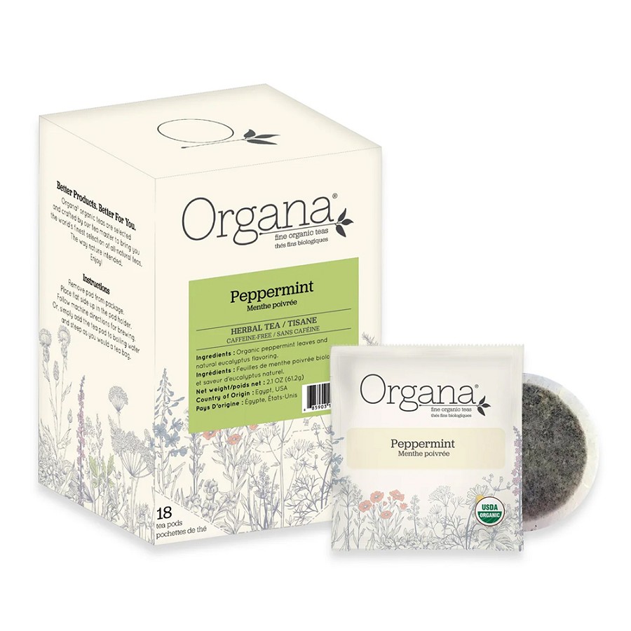 Amenity Services Organa Tea Pods Peppermint 108 Per Case Price Per Case 
