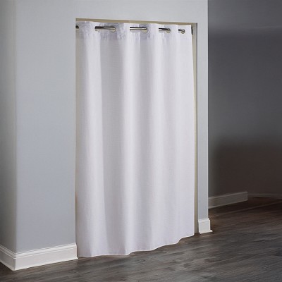 Hookless Reflection Polyester Shower Curtain With It’s A Snap! Replaceable Liner 71x77 White 12 Per Case Price Per Each 