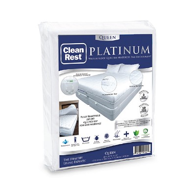 CleanRest Platinum Waterproof Mattress Pad Top + Base Queen 60x80x9-18' 8 Per Case Price Per Each 