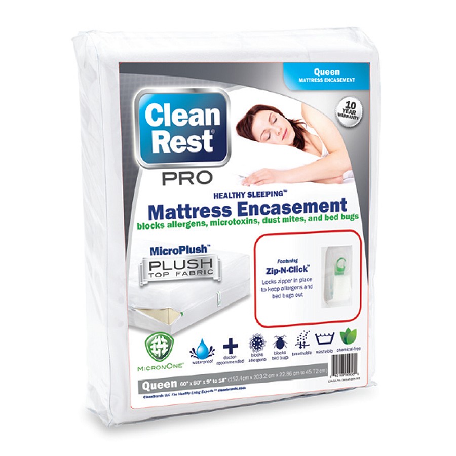 CleanRest PRO Waterproof Mattress Encasement Cal. King 72x84x9-18' 3 Per Case Price Per Each 
