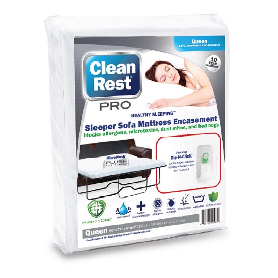 CleanRest PRO Sleeper Waterproof Sofa Bed Encasement Full 54x72x4-7' 3 Per Case Price Per Each 