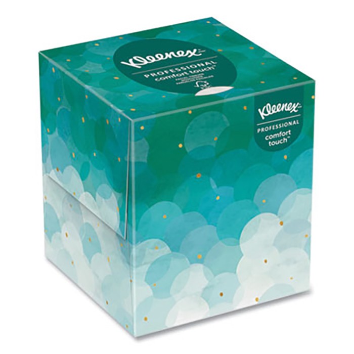 Kleenex Professional Facial Tissue Cube for Business - 2 Ply - 8.40' Width x 8' Length - White - 90/Box - 36 / Carton 