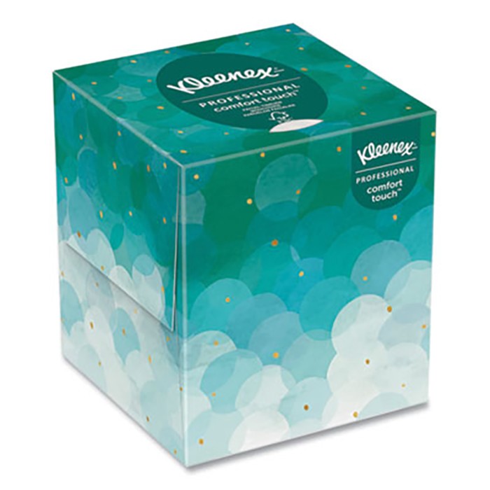 Kleenex Professional Facial Tissue Pop-Up Box 2-Ply White 90 Sheets/Box 6 Boxes/Pack 