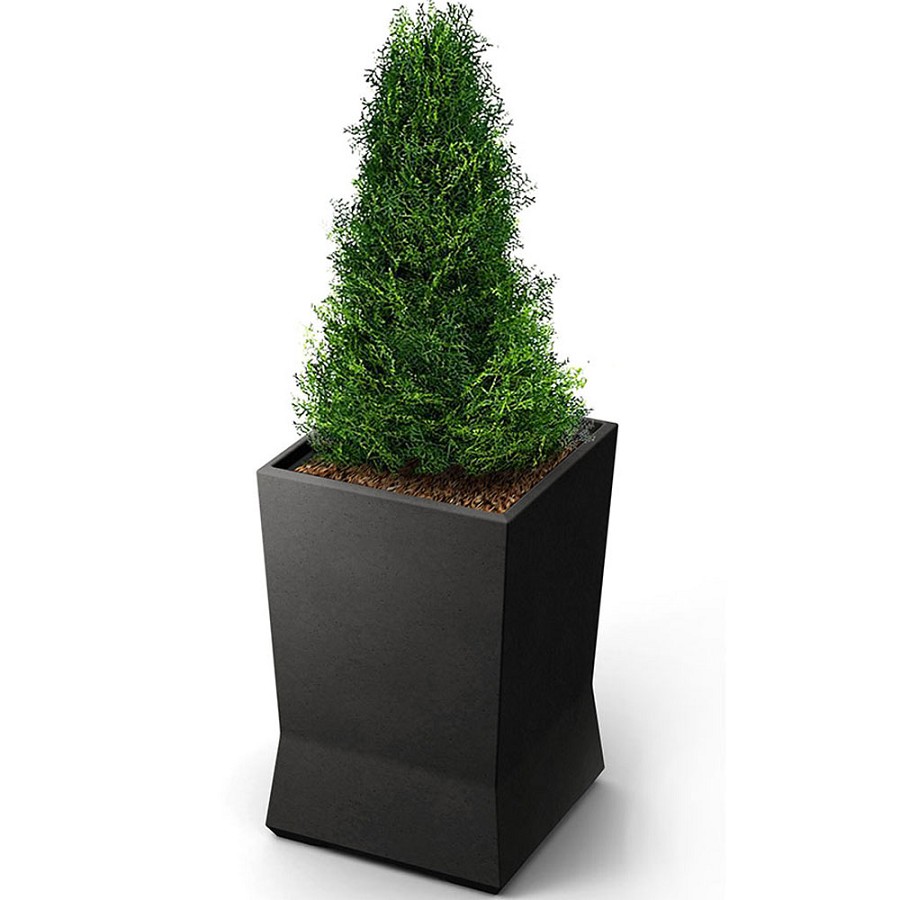 Commercial Zone 28' ModTec Series Planter Gunmetal Satin 