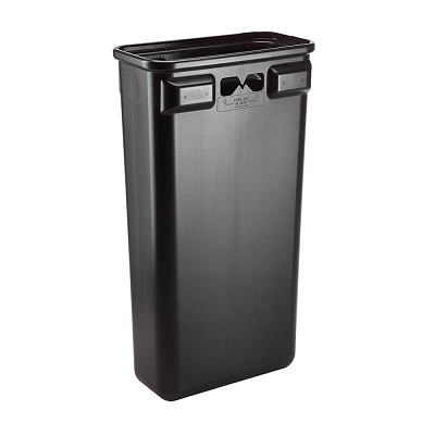 Commercial Zone Oasis 27.5 Liner For 55-Galllon Square Waste Containers & Recycling Centers Black 
