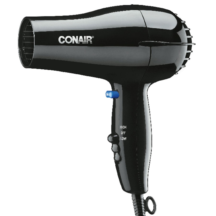 Conair 047BW 1600 Watt Compact Hair Dryer With Cool Shot Black 4 Per Case Price Per Each 