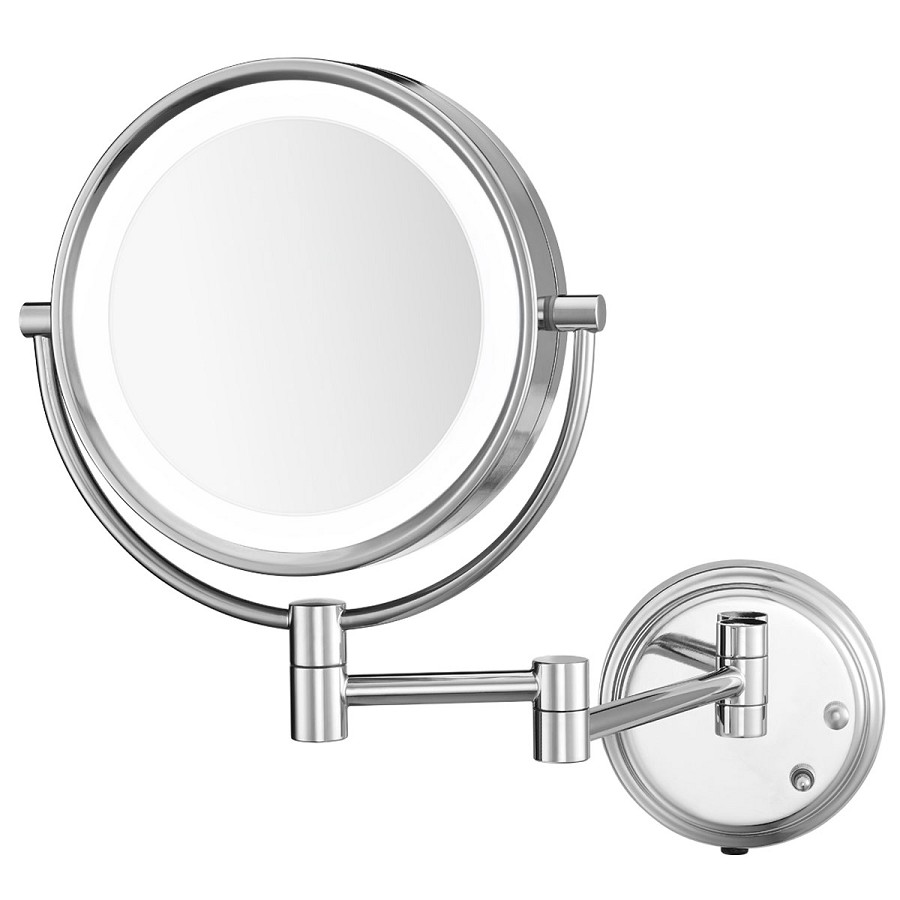 Conair BE6BLEDCWH 8.5' LED Lighted Wall Mount Mirror 1X-5X Magnification Chrome 4 Per Case Price Per Each 