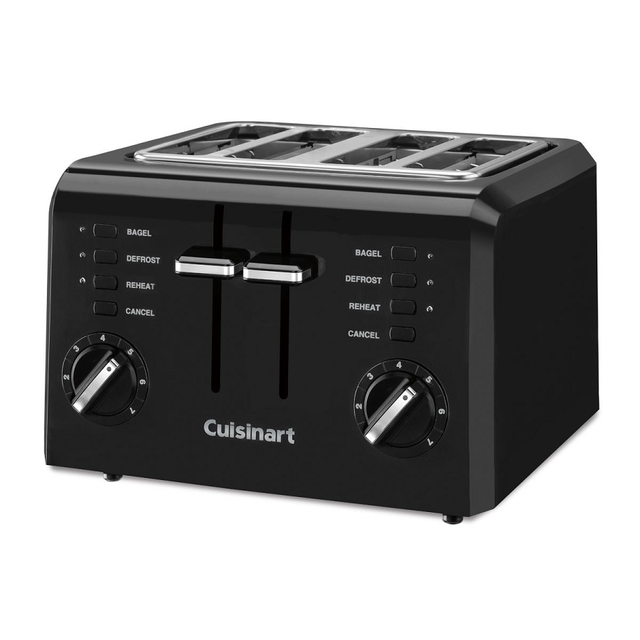 Cuisinart CPT-142BKWH 4-Slice Compact Toaster Black 2 Per Case Price Per Each 