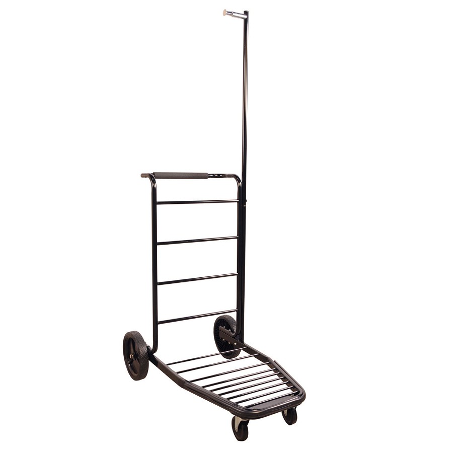 CSL Lug-A-Bout Luggage Cart With 4' Front Casters & 10' Rear Casters Black 